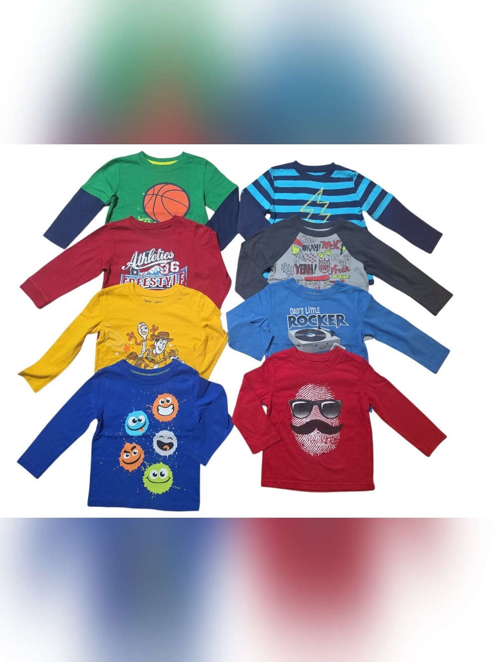 Bundle Lot Toddler Boys Long Sleeve Shirts Size 3T